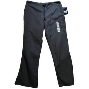 Cherokee Authentic Workwear Scrub Pants Drawstring Waist Size PS Black